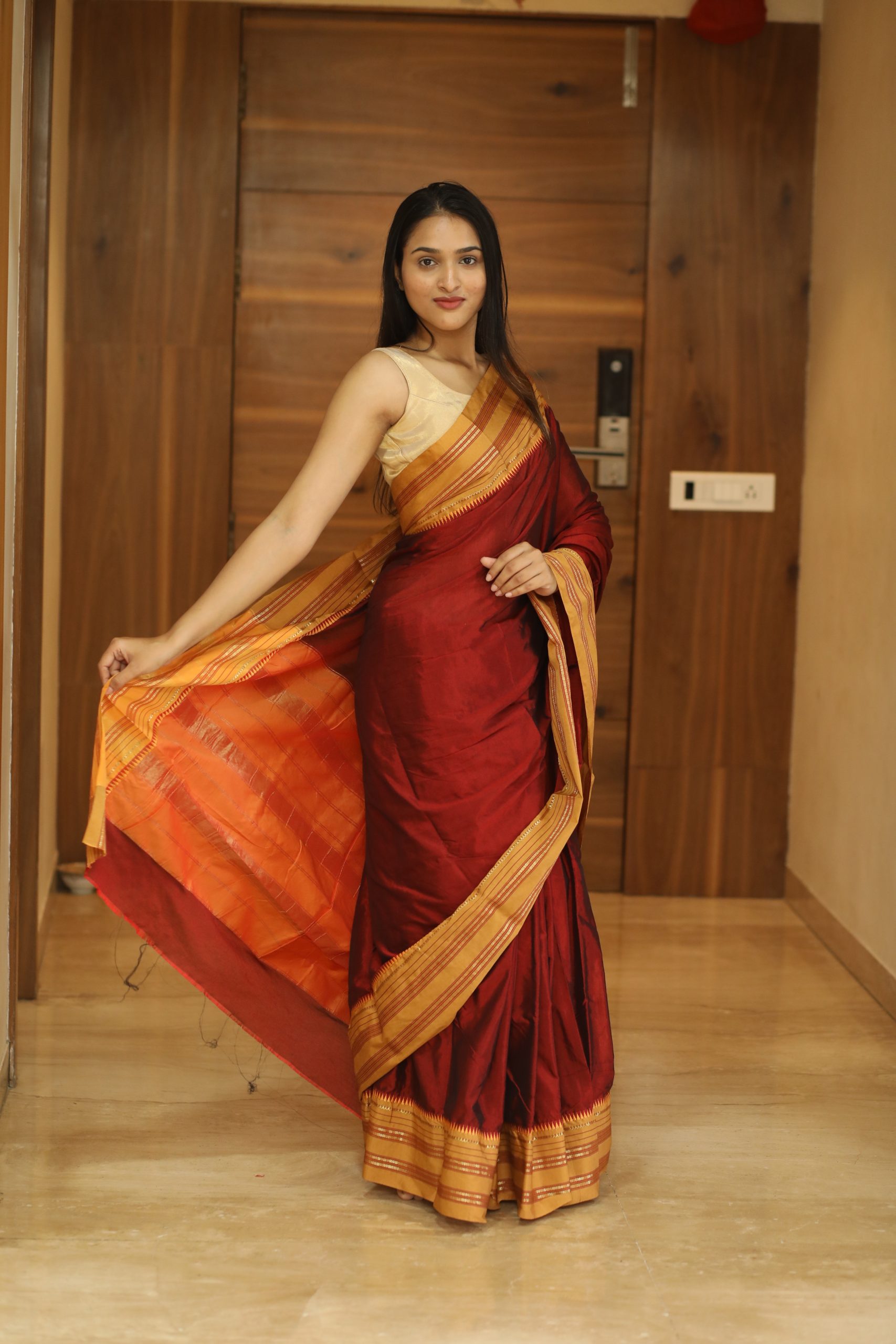 Narayan Peth poona cotton saree